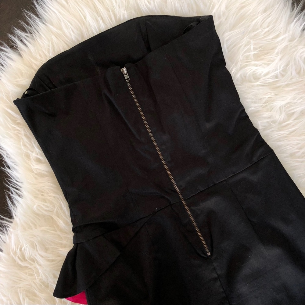 French Connection, Strapless Party Dress, Black - Picture 5 of 5